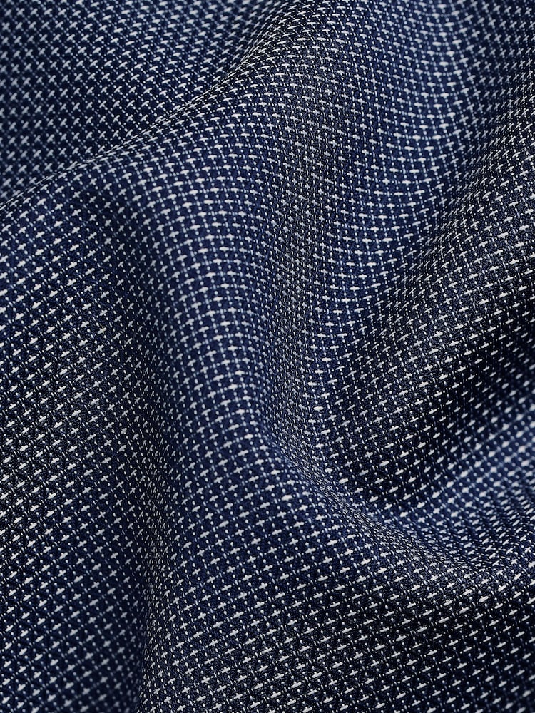 marine - Slim Fit (Slim Fit) - Chemise haut de gamme en coton à deux volets - Image 8 of 9