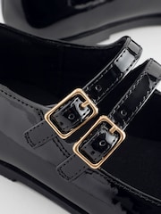 Black Patent Double Strap Mary Jane Shoes - Image 8 of 8
