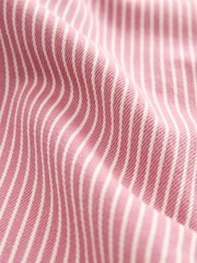 Pink Stripe Boxy 100% Cotton Denim Jacket - Image 7 of 7