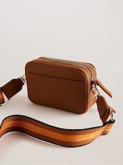 Ted Baker Brown Stunna Webbing Leather Cross-Body Mini Bag - Image 4 of 5