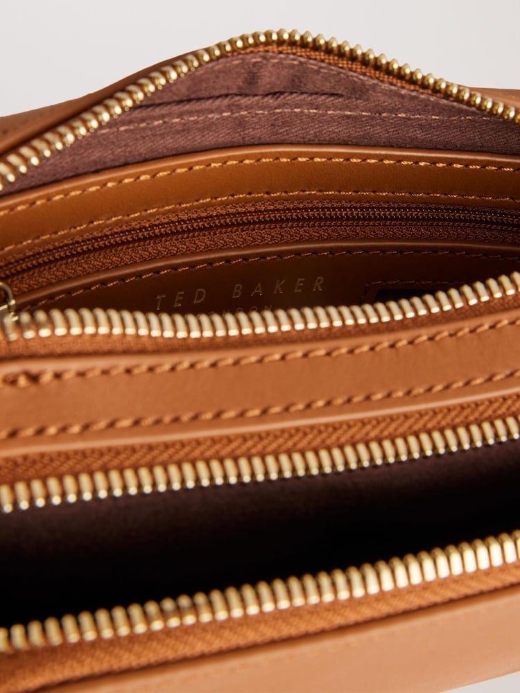 Ted Baker Brown Stunna Webbing Leather Cross-Body Mini Bag - Image 5 of 5