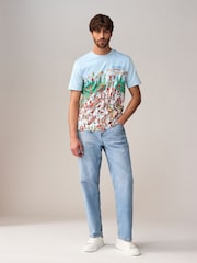 Blue Where's Wally 100% Cotton Licence Christmas T-Shirt - Image 2 of 7