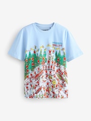 Blue Where's Wally 100% Cotton Licence Christmas T-Shirt - Image 5 of 7