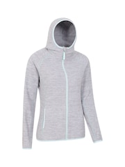 Mountain Warehouse Grey Womens Lleyn Melange Full Zip Fleece Hoodie - Image 1 of 5