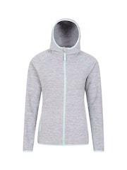 Mountain Warehouse Grey Womens Lleyn Melange Full Zip Fleece Hoodie - Image 2 of 5