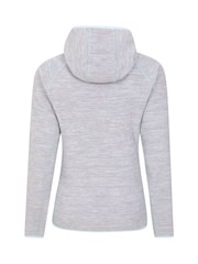 Mountain Warehouse Grey Womens Lleyn Melange Full Zip Fleece Hoodie - Image 4 of 5