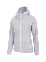 Mountain Warehouse Grey Womens Lleyn Melange Full Zip Fleece Hoodie - Image 5 of 5