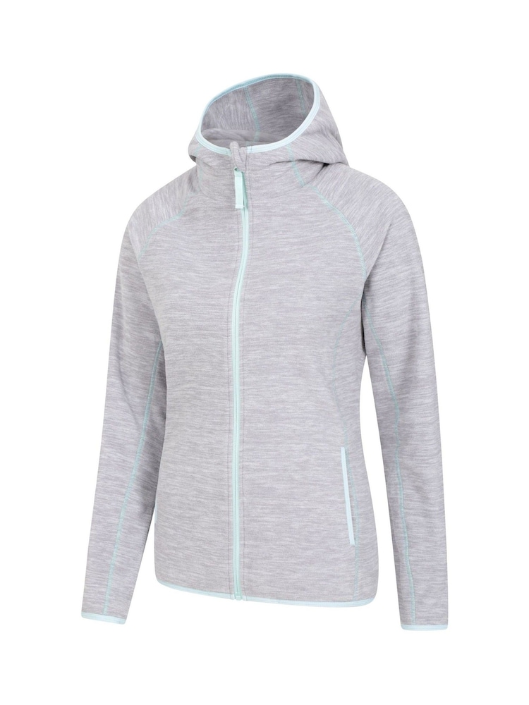 Mountain Warehouse Grey Womens Lleyn Melange Full Zip Fleece Hoodie - Image 5 of 5