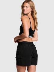 Victoria's Secret PINK Black Parachute Cargo Shorts - Image 2 of 3