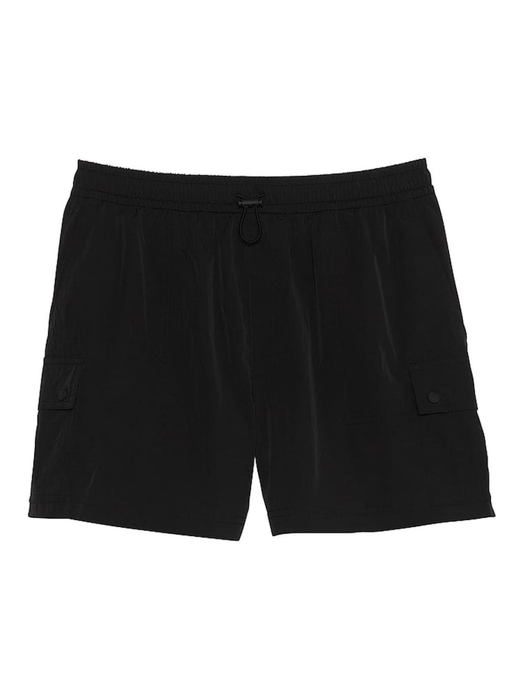 Victoria's Secret PINK Black Parachute Cargo Shorts - Image 3 of 3 Victoria's Secret PINK Black Parachute Cargo Shorts - Image 3 of 3