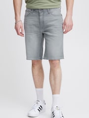 Blend Grey Stretch Denim Shorts - Image 1 of 5
