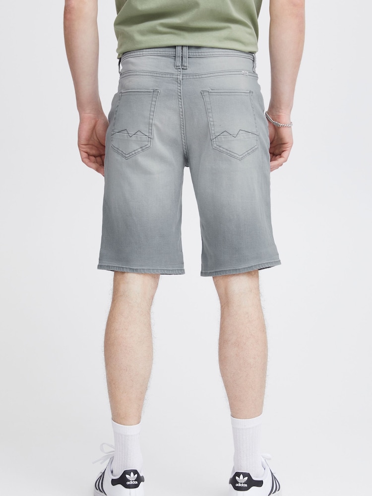 Blend Grey Stretch Denim Shorts - Image 2 of 5