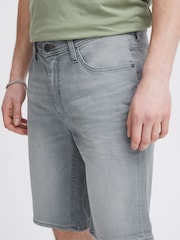 Blend Grey Stretch Denim Shorts - Image 4 of 5