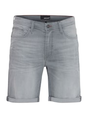 Blend Grey Stretch Denim Shorts - Image 5 of 5