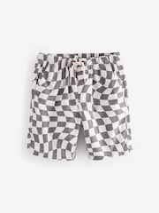 Checkerboard 100% Cotton Pull On Shorts (3-16yrs) - Image 1 of 3