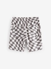 Checkerboard 100% Cotton Pull On Shorts (3-16yrs) - Image 2 of 3