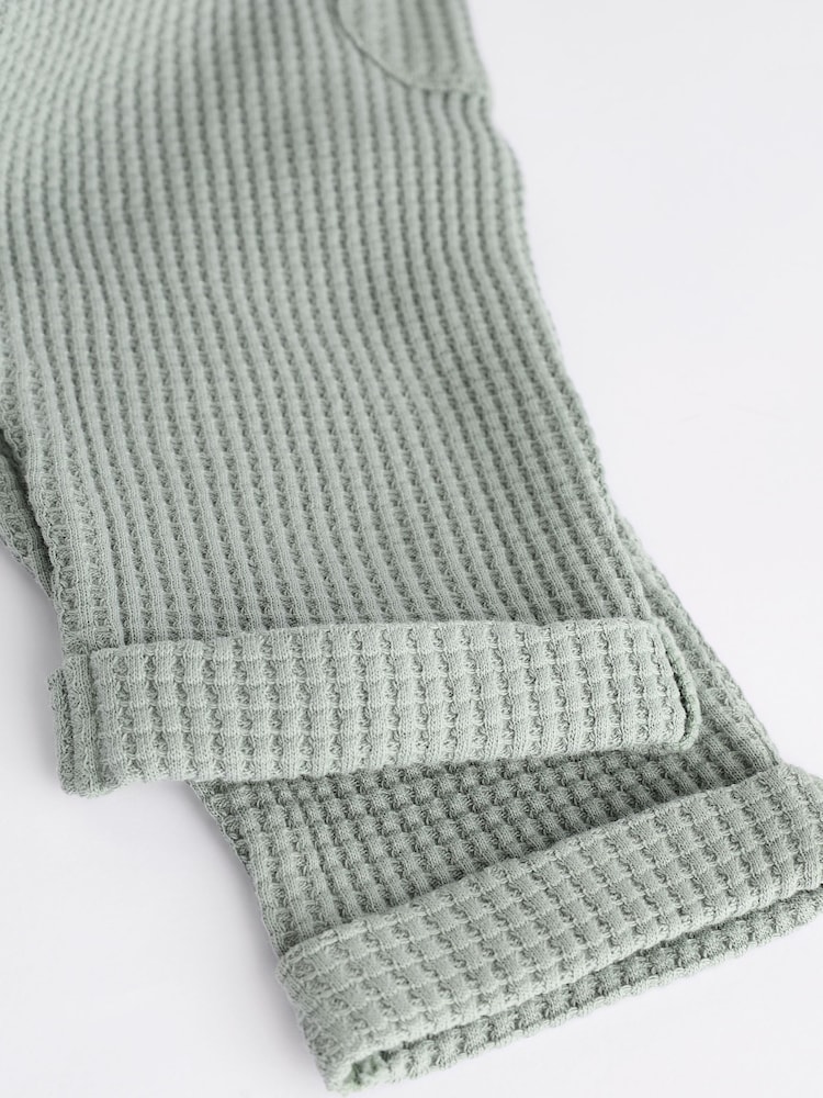 Green Baby Texture 100% Cotton Top And Leggings Set - Image 11 of 11