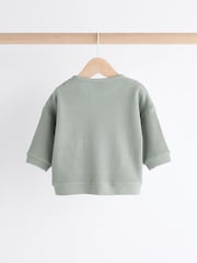 Green Baby Texture 100% Cotton Top And Leggings Set - Image 5 of 11