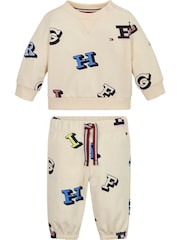 Tommy Hilfiger Baby Print White T-Shirt Set - Image 2 of 4