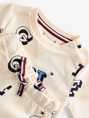 Tommy Hilfiger Baby Print White T-Shirt Set - Image 3 of 4
