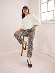 Ecru White Short Sleeve Crew Neck Jumper - Image 3 of 7