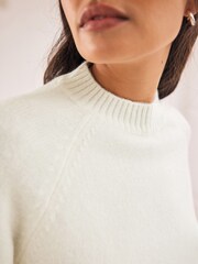 Ecru White Short Sleeve Crew Neck Jumper - Image 4 of 7