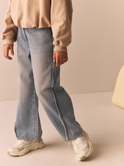 Denim Tint Wide Leg 100% Cotton Jeans (3-16yrs) - Image 2 of 9
