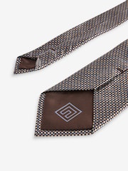 Nevtralna rjava/modra - Silk Design kravata - Slika 3 iz 3