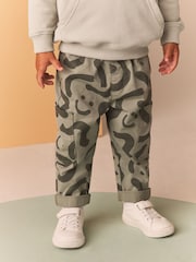 Green Print Side Pocket 100% Cotton Pull On Trousers (3mths-7yrs) - Image 1 of 7