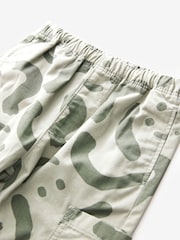 Green Print Side Pocket 100% Cotton Pull On Trousers (3mths-7yrs) - Image 6 of 7