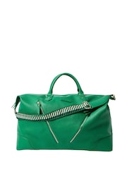 Oliver Bonas Green Ladder Weekend Bag - Image 1 of 8