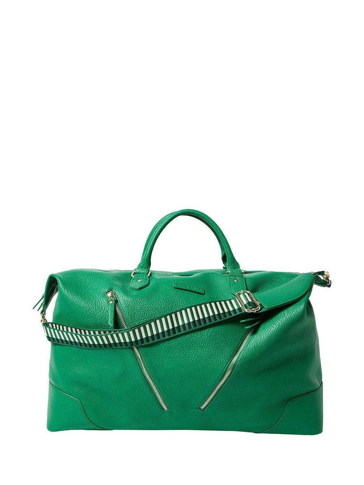 Oliver Bonas Green Ladder Weekend Bag - Image 1 of 8