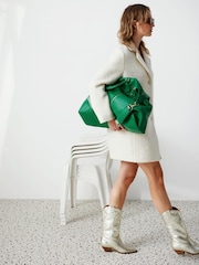 Oliver Bonas Green Ladder Weekend Bag - Image 8 of 8