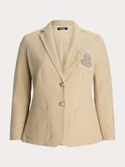 Lauren Ralph Lauren Beige Curve Bullion Jacquard Blazer - Image 10 of 10