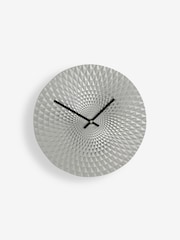 Silver Geo Clock - Image 3 of 4