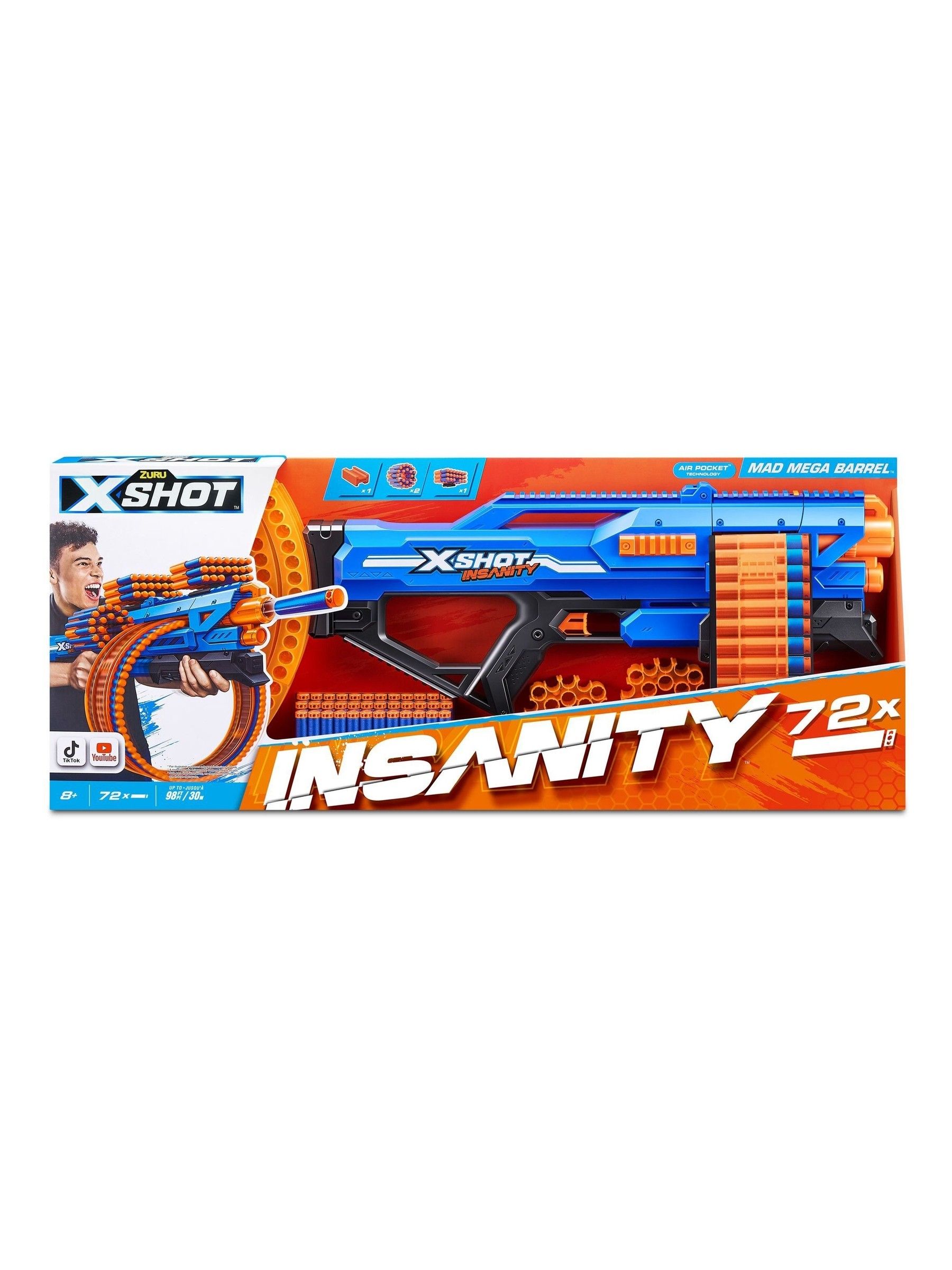 Buy Zuru X-Shot Insanity Mad Mega Barrel Zuru X-Shot Insanity Mad