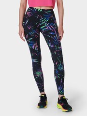 Black Paradise Palms Print - Леггинсы Sweaty Betty Core Workout - Изображение 1 из 9