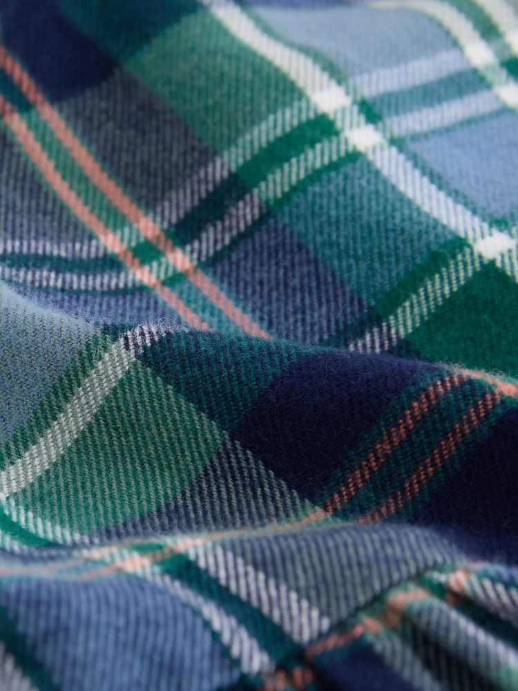 Green/Blue 100% Cotton Check Frill Dress (3mths-8yrs) - Image 8 of 8