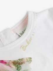 Baker by Ted Baker 2 Piece Organza Bow 100% Cotton T-Shirt And Leggings Set - Image 13 of 13