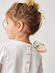 Baker by Ted Baker 2 Piece Organza Bow 100% Cotton T-Shirt And Leggings Set - Image 5 of 13