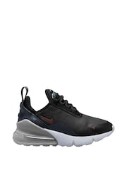 Nike Black/White Youth Air Max 270 Trainers - Image 1 of 4