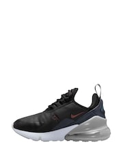 Nike Black/White Youth Air Max 270 Trainers - Image 2 of 4