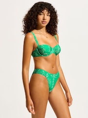 Seafolly Blue Atlantis Ruched Underwire Bra - Image 5 of 6