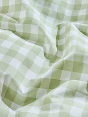 Green Gingham Duvet Cover and Pillowcase Set - Image 5 of 5