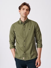Aubin Hessle Garment Dyed Cotton Shirt - Image 1 of 7