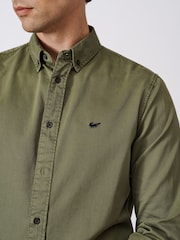 Aubin Hessle Garment Dyed Cotton Shirt - Image 4 of 7