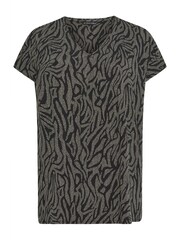 Evans Curve Black Animal Markings Blouse - Image 4 of 4