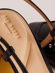 Ted Baker Black Mid Block Meya Heels With Signature Keeper - Image 4 of 5