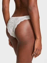Victoria's Secret Silver Pearl Grey Brazilian Lace Knickers - Image 2 of 3