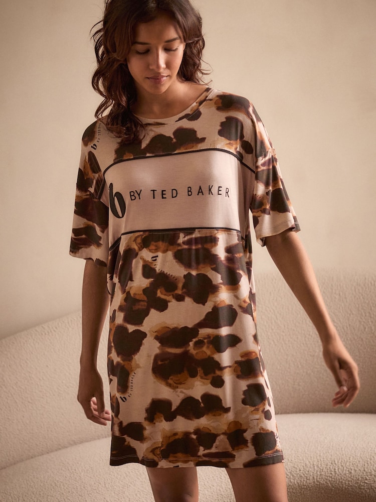 B By Ted Baker Leopard Night T-Shirt - Image 1 of 5